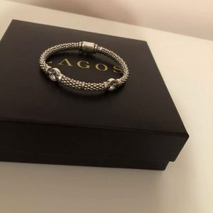 Lagos S/S  Enso 2-station 6MM Rope Bracelet size 7